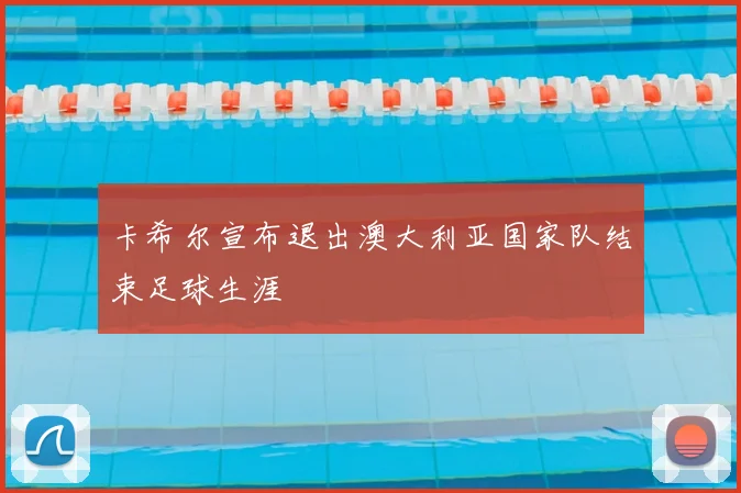 卡希尔宣布退出澳大利亚国家队结束足球生涯